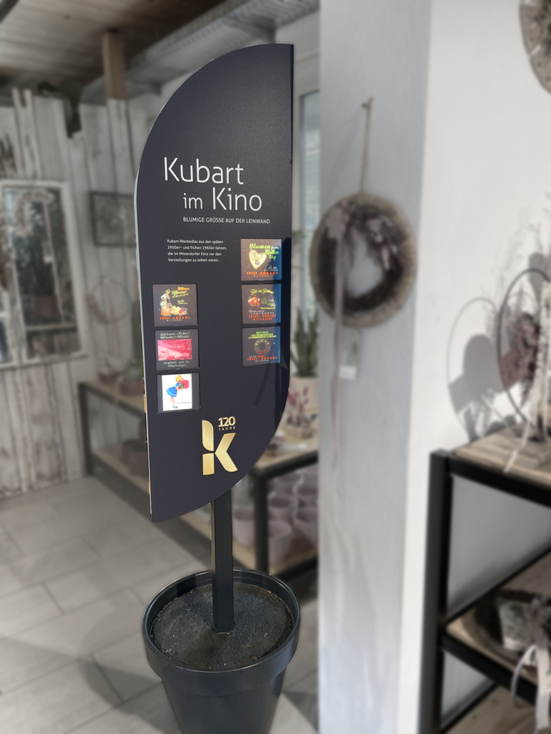 Werbedias aus dem Mitterdorfer Kino